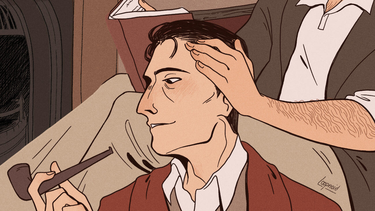 Portrait, simple background